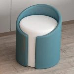 Fauteuil Pouf Scandinave Bleu