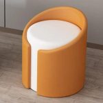 Fauteuil Pouf Scandinave Orange