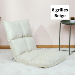 Fauteuil Pouf de Sol 8 Grilles Beige