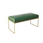 Grand Banc Pouf Velours Vert