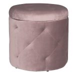 Pouf Coffre Velours