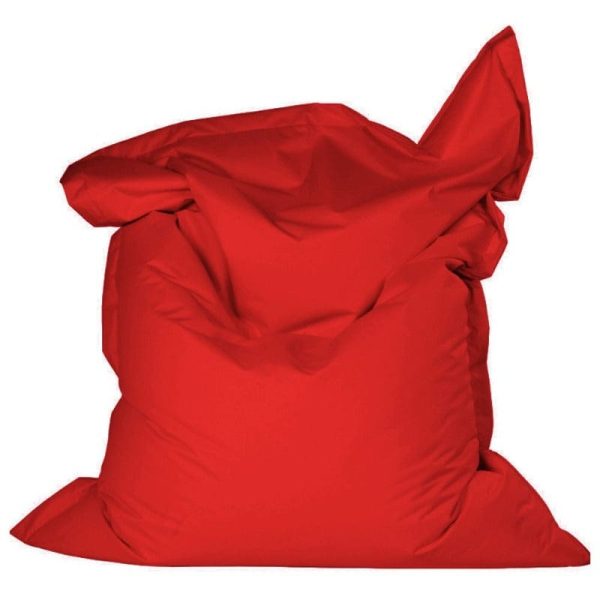 Pouf Jardin Extérieur Rouge