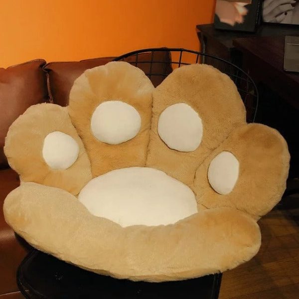 Fauteuil Pouf Patte de Chat Marron