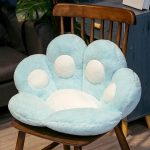 Fauteuil Pouf Patte de Chat Bleu