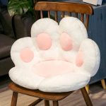 Fauteuil Pouf Patte de Chat Blanc