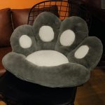 Fauteuil Pouf Patte de Chat Noir