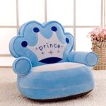 Fauteuil Pouf Prince Bleu Clair