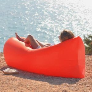 Pouf Jardin Gonflable Rouge