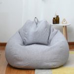 Pouf Poire Adulte Gris clair