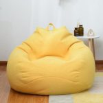 Pouf Poire Adulte Jaune