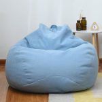 Pouf Poire Adulte Bleu Ciel