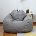 Pouf Poire Adulte Gris foncé