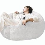 Pouf Poire Géant  Blanc Pure