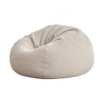 Pouf Poire 100% Coton Beige