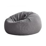 Pouf Poire 100% Coton Gris