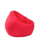 Pouf Poire de Jardin Rouge