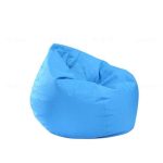 Pouf Poire de Jardin Bleu Clair