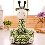 Pouf Animal Girafe Vert